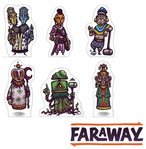 Meeples de madera - Faraway